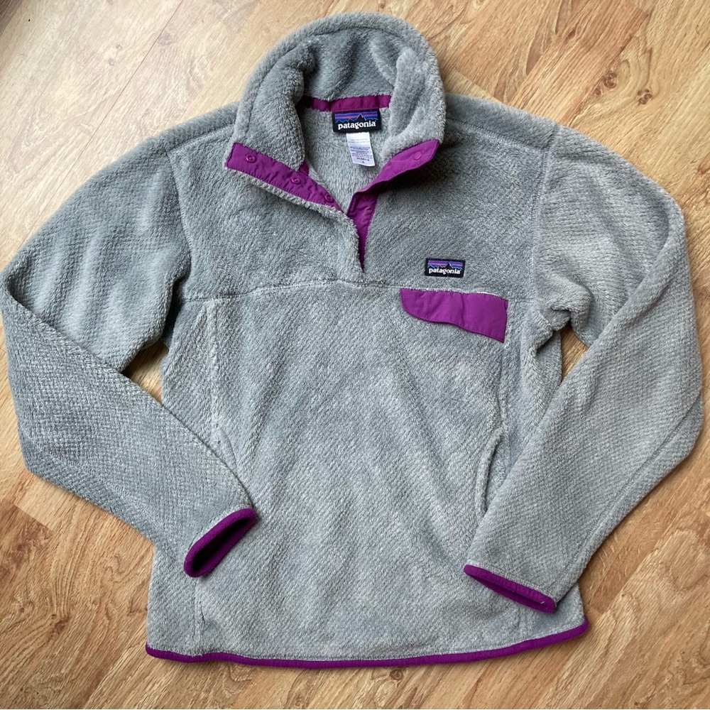 Patagonia Re Tool Pullover Women’s Small Gray Purple